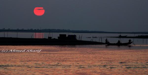 Sunset on the Padma.......... ..