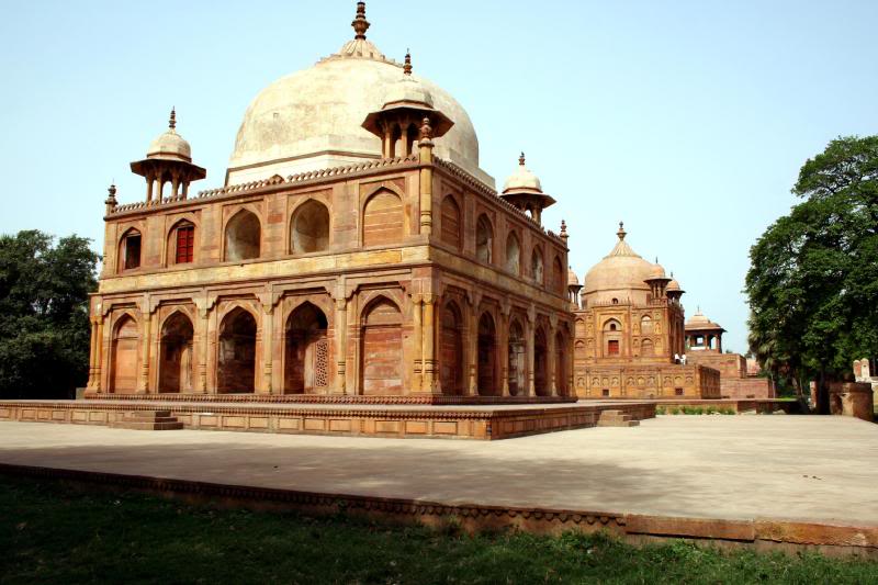 A view of all 3 tombs