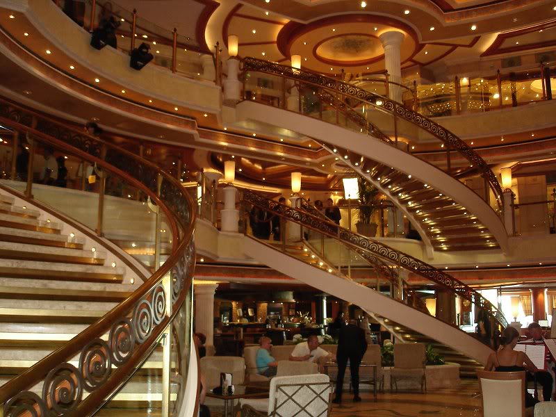 The atrium (in the middle of the ship)