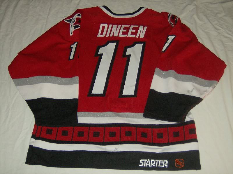 98-99 Kevin Dineen Road Jersey Rear