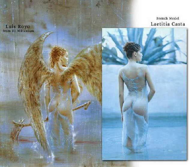 boris vallejo - luis royo - fallen angel laetitia casta