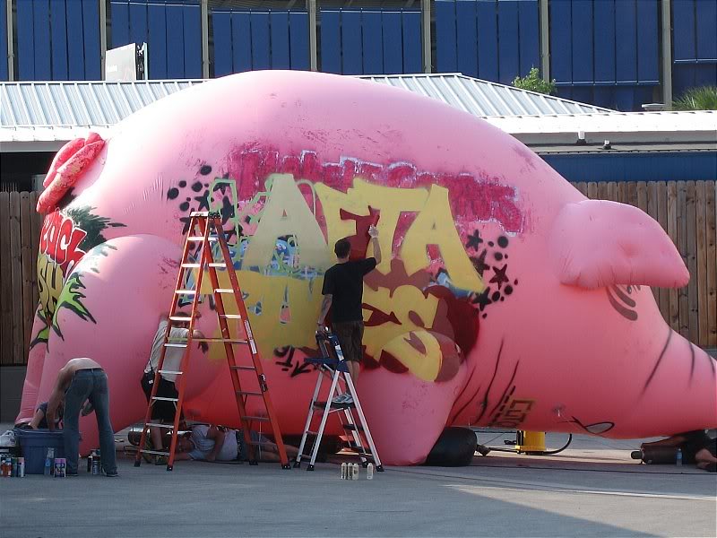 getting a new paint job by the crew