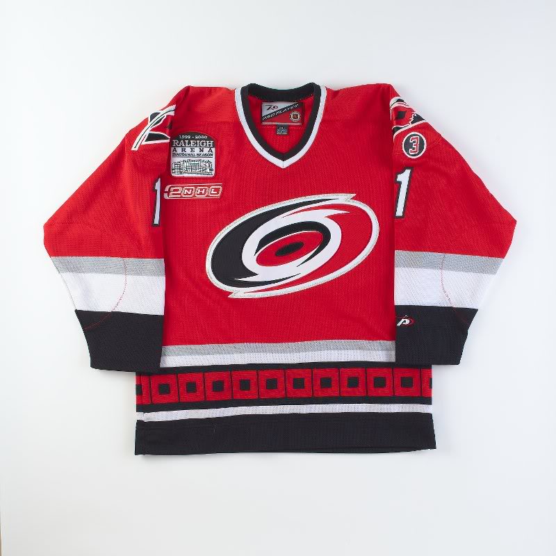1999-00 NHL Carolina Hurricanes Arturs Irbe jersey