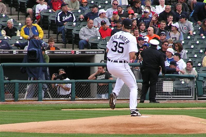 Justin Verlander is pitching