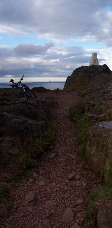 On top Arthurs Seat 251m