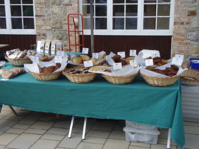 Fresh goodies at courtyard market at Marlay House