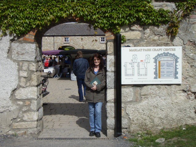 Me at Marlay House courtyard at Marlay Park