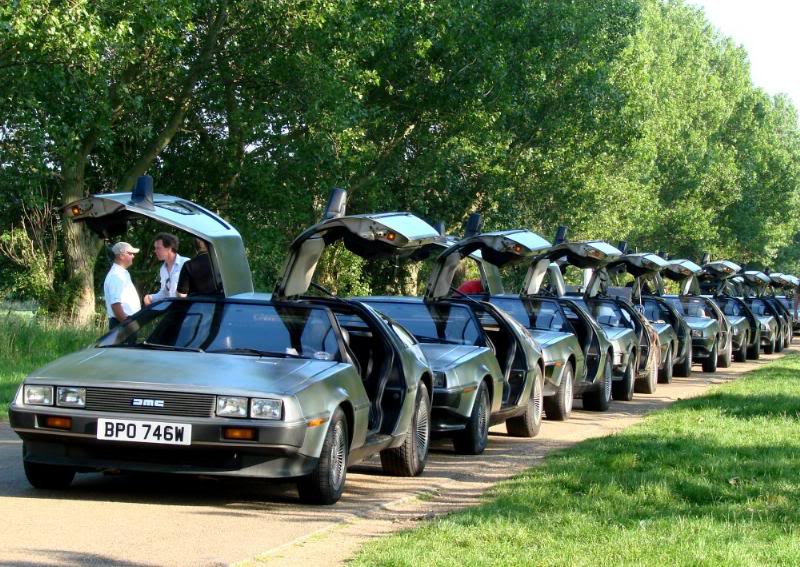 Deloreans at Lady Anne's drive Holkham