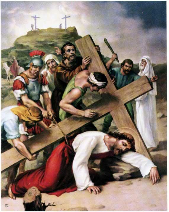 perhentian9 Yesus Jatuh Ketiga Kalinya