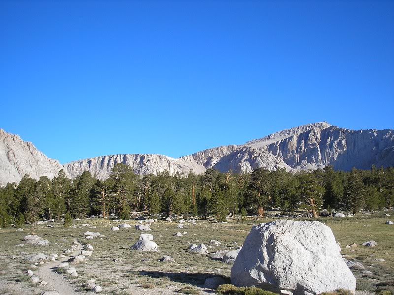 Looking up to Mt. Langley