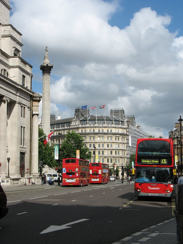 Trafalgar Square from the west