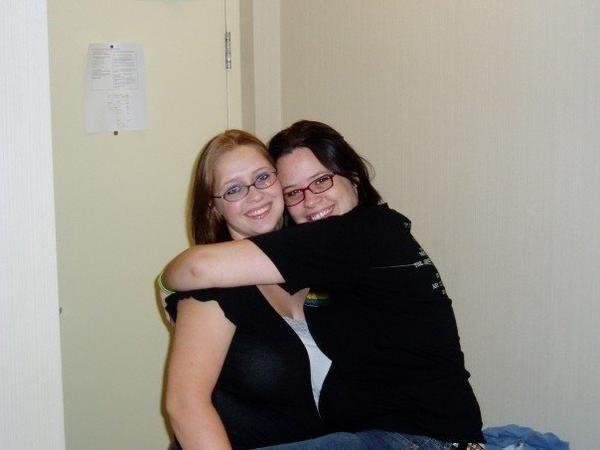 Sam and I before going out in Toronto