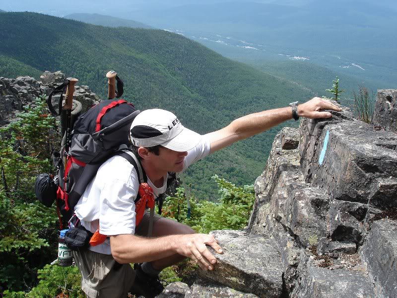 Farmer Bob heading up mt. flume