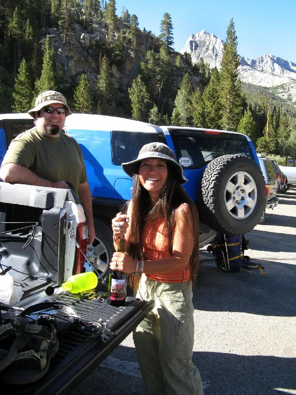 Cori having her morning cocktail!!