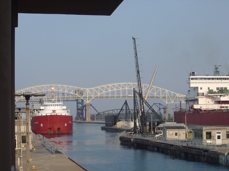 Halifax entering the Soo Locks
