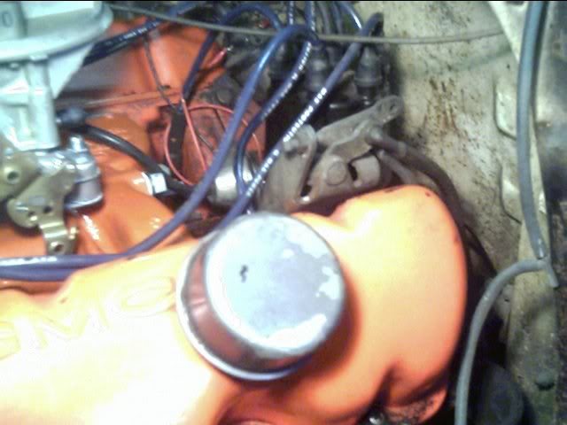 Bell Crank showing petal rod