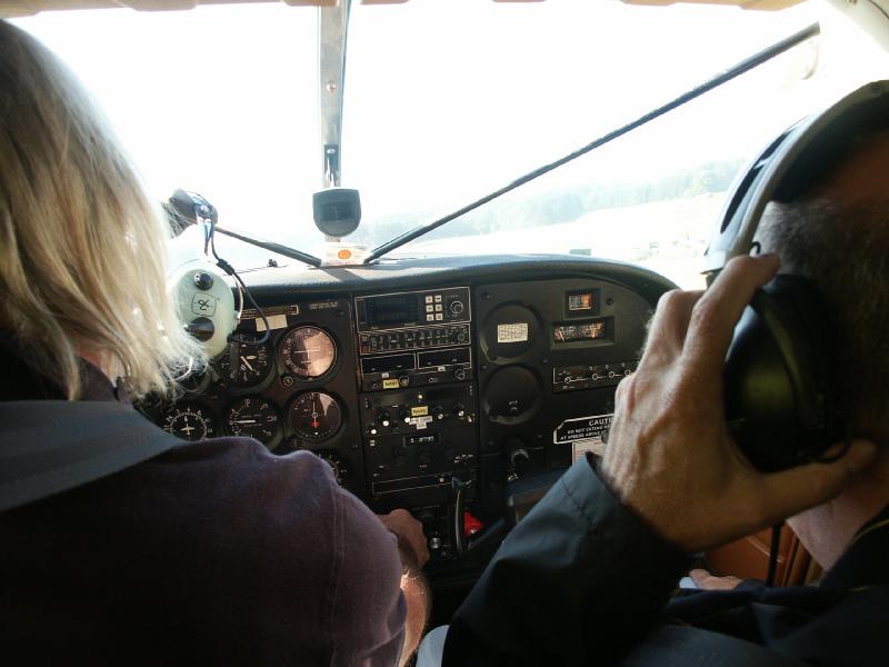 Cockpit Cessna 185