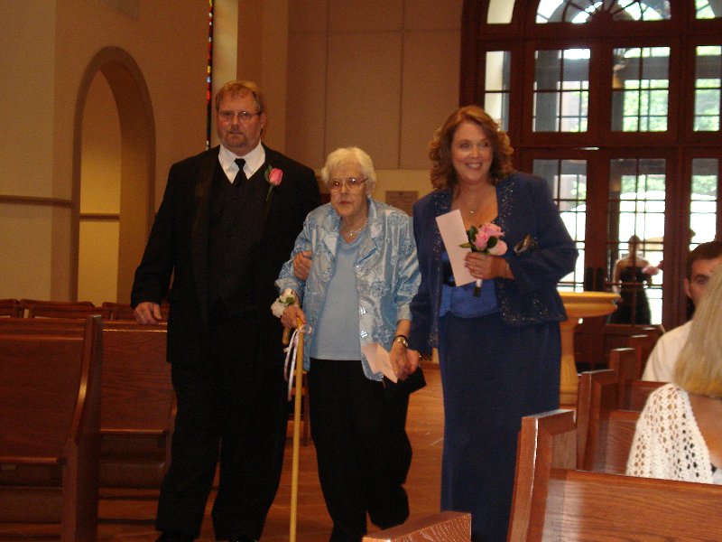 Carol (mother of the bride) with Gram Mac