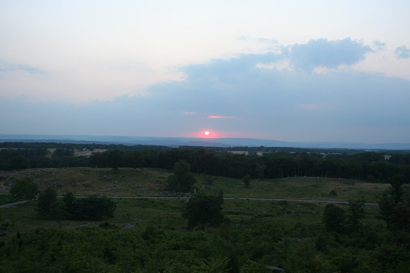 gettysburg july 26, 2007 sunset