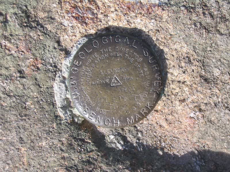 Summit marker on Pierce