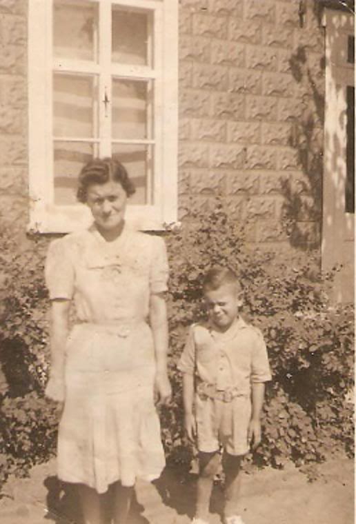 Cecile ALLAIRE with oldest son, Florent DUCHARME