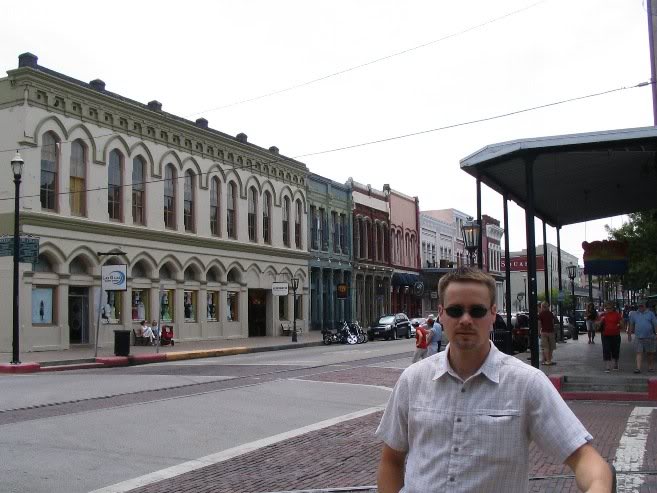 Galvestonin keskustassa, Strandissa