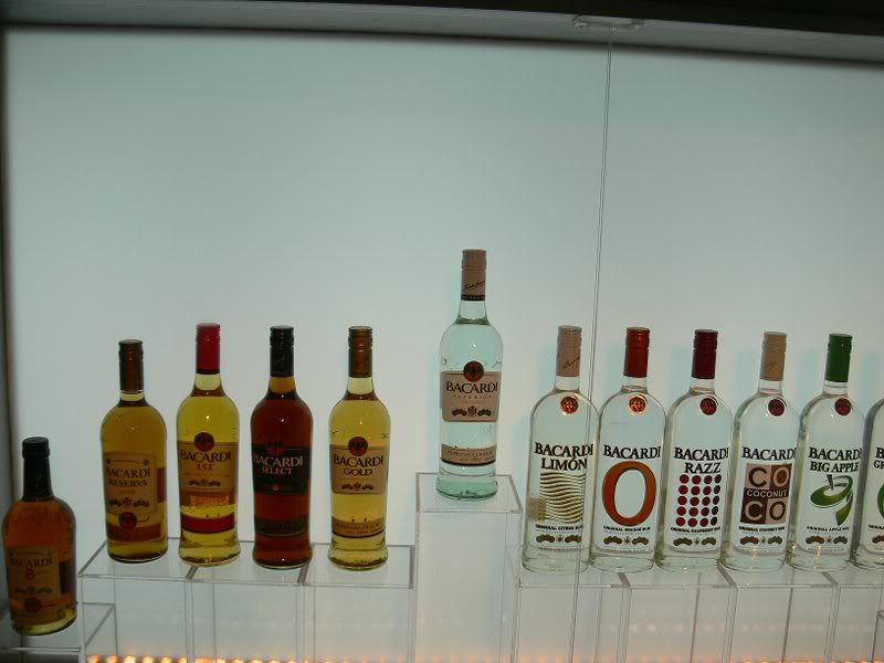 bacardi bottles