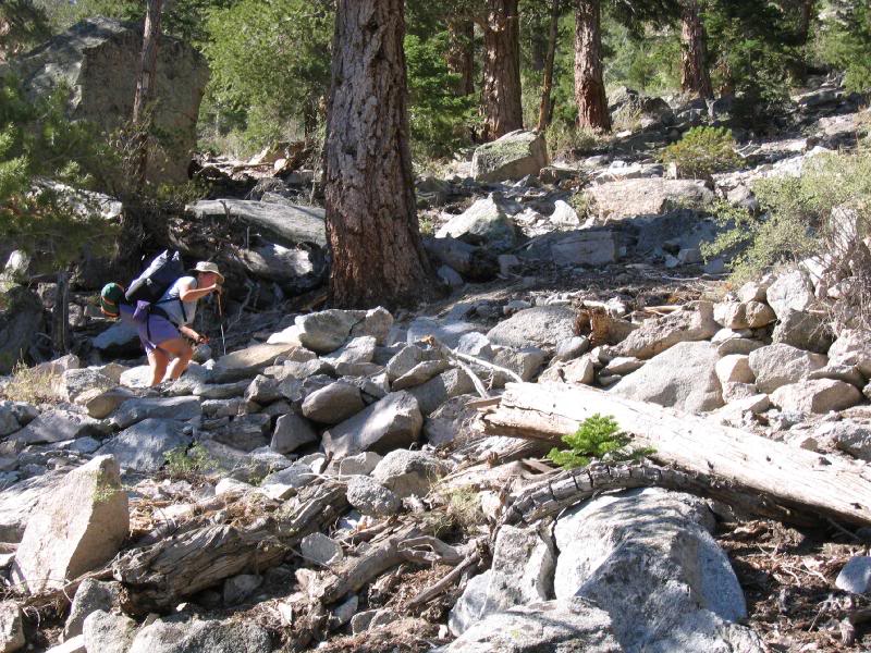 Kerstin on the switchbacks