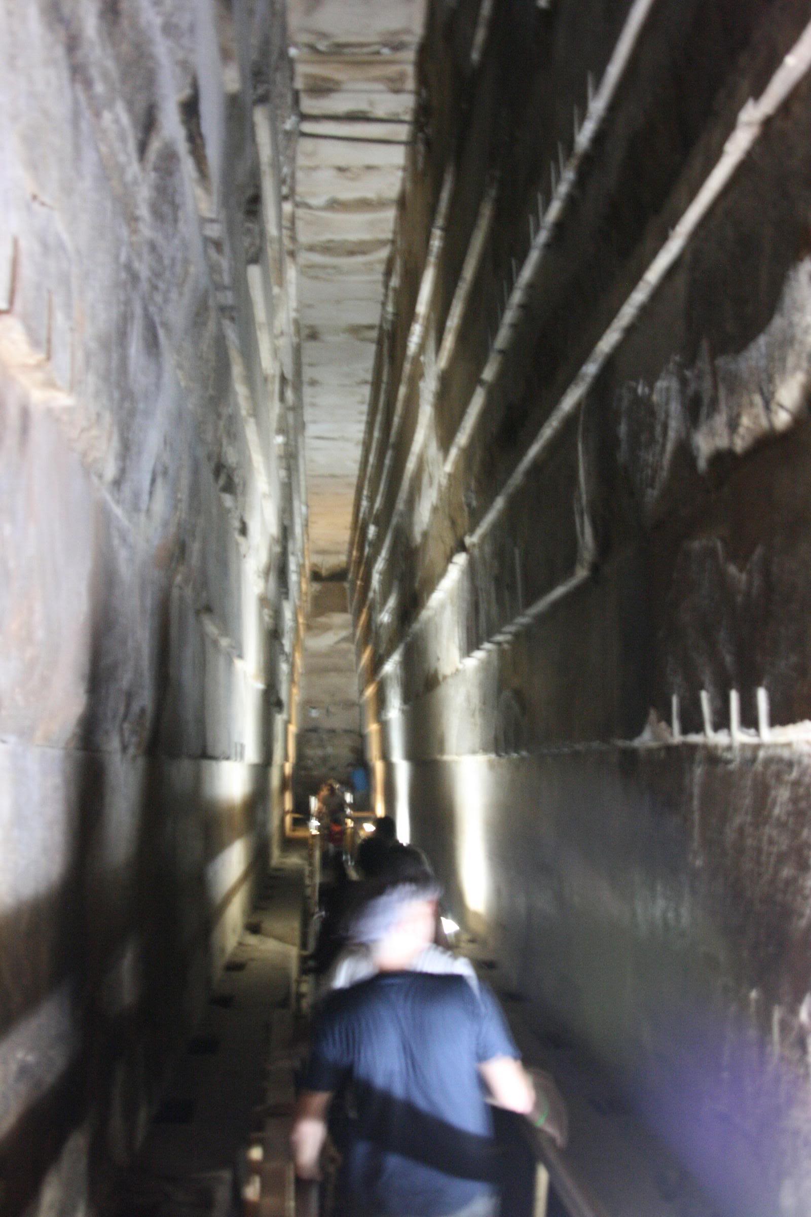 Inside the pyramid of Khafre
