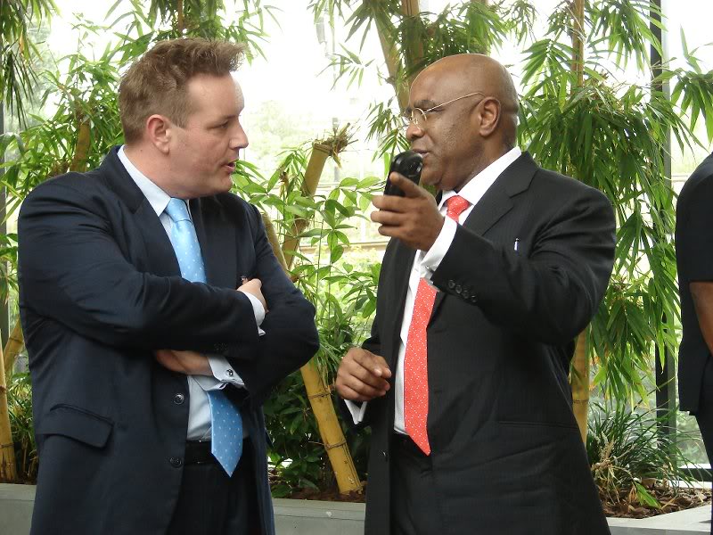 Simed Int'l Area Manager Marco Agterberg with AHL Chair...