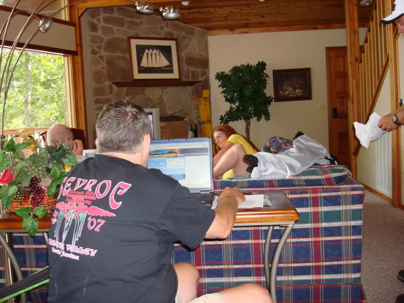 Dianna types with her feet..