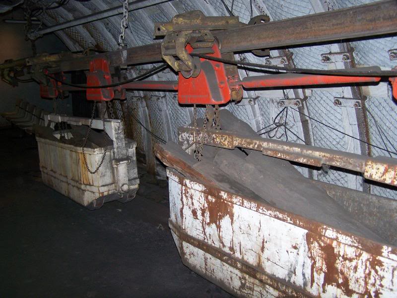 Bennes de charge de la mine Couriot