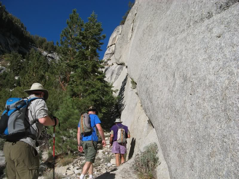 Heading up the north side of NFLP creek