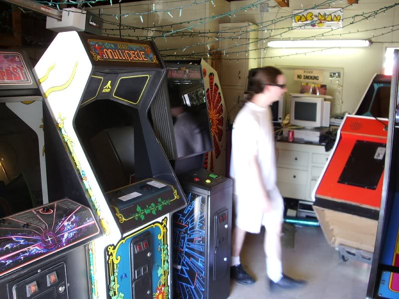 set up day - moving games through the garage