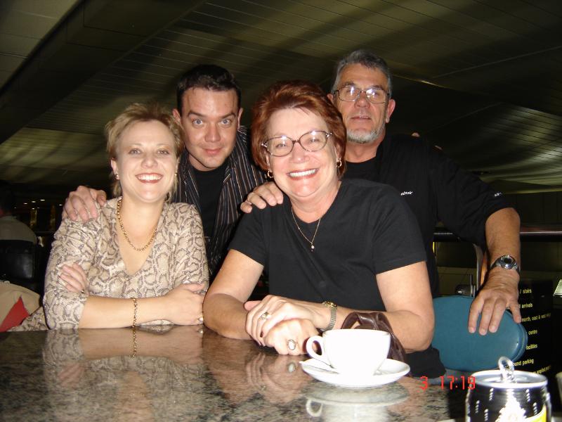 Swanepoel family JHB Airport