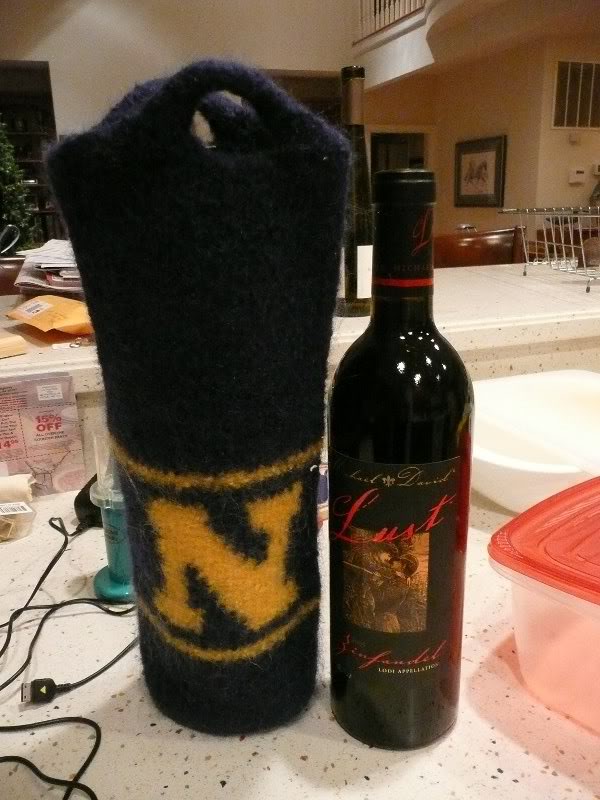 Felted Wine Caddy