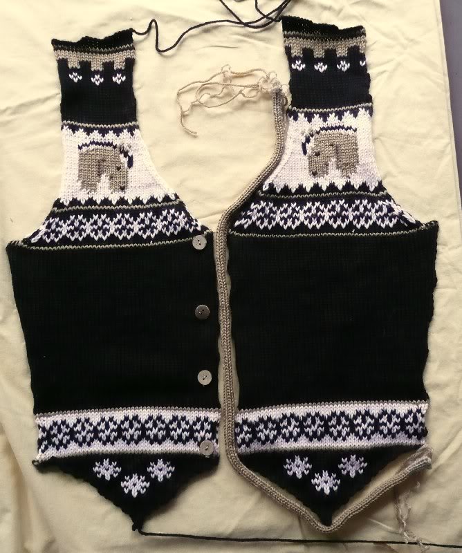 Vest Fronts after Blocking. A bit of trim to show cont...