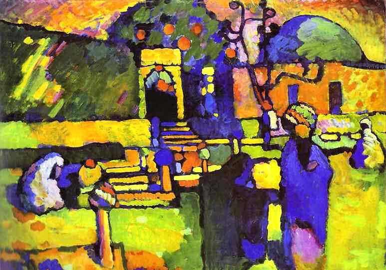 Arabs I (Cemetery). 1909. Oil on card.