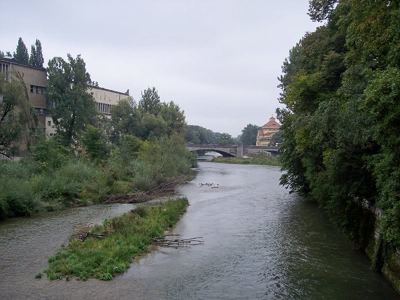 Isar River running thru Munich, Sept. 2007