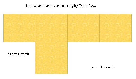 halloween chest lining