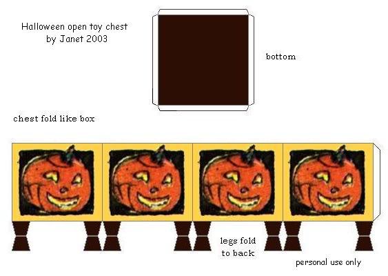 halloween open toy chest