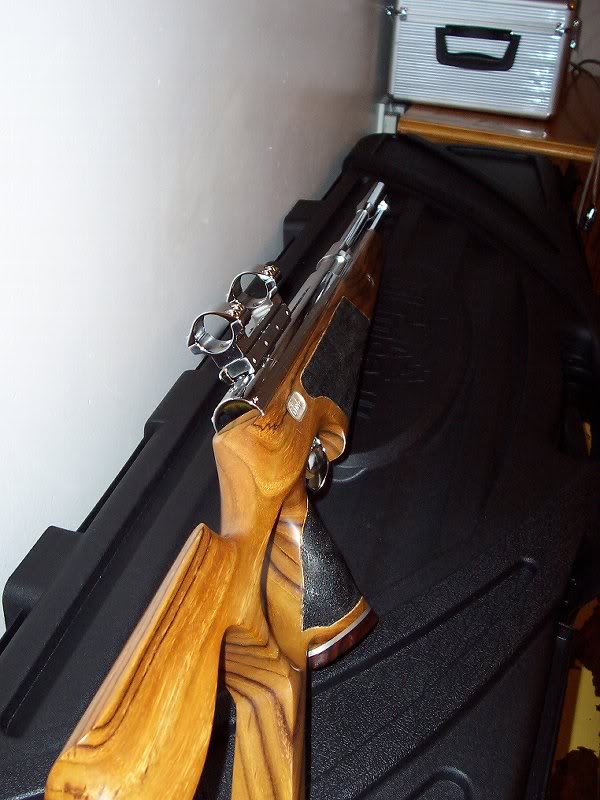 WEIHRAUCH HW97K .22 CHROME PLATED WITH GINB STOCK CHROM...