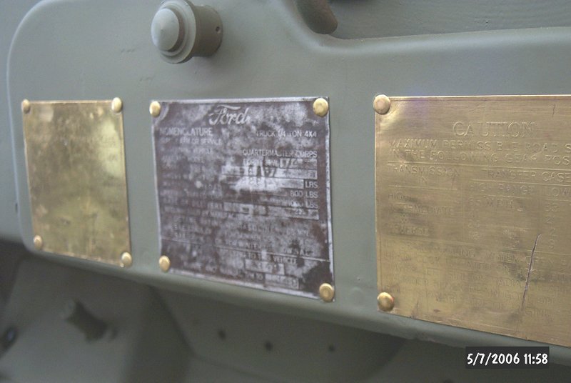 data plate 76157 b after cleanup