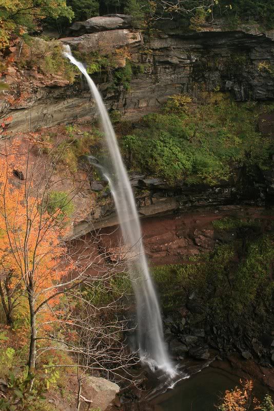 Upper falls from above