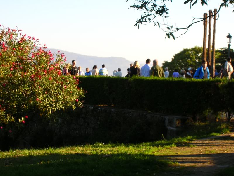 First stop along with 5 other buses !