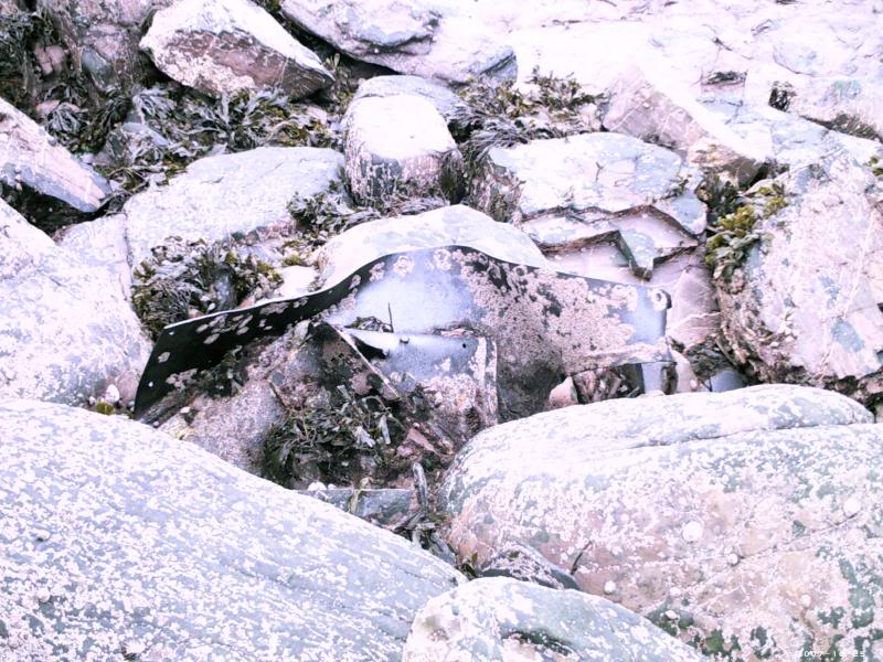 Remains of S89 are scattered among the rocks in Tremout...