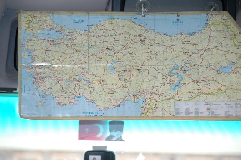 Kusadai and Turkey map