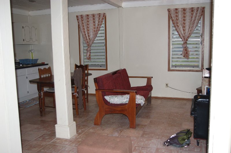 our living room/kitchen for the next month.