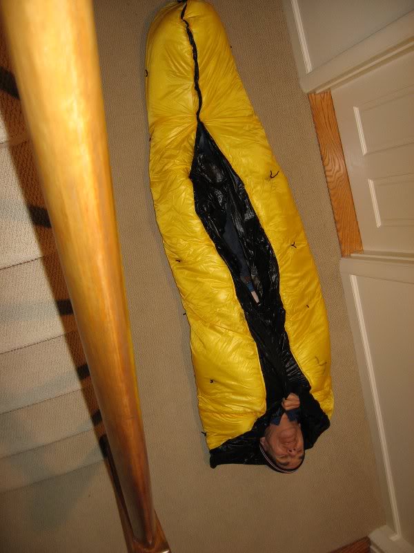 upside down, note flaps to prevent drafts (draft stoppe...