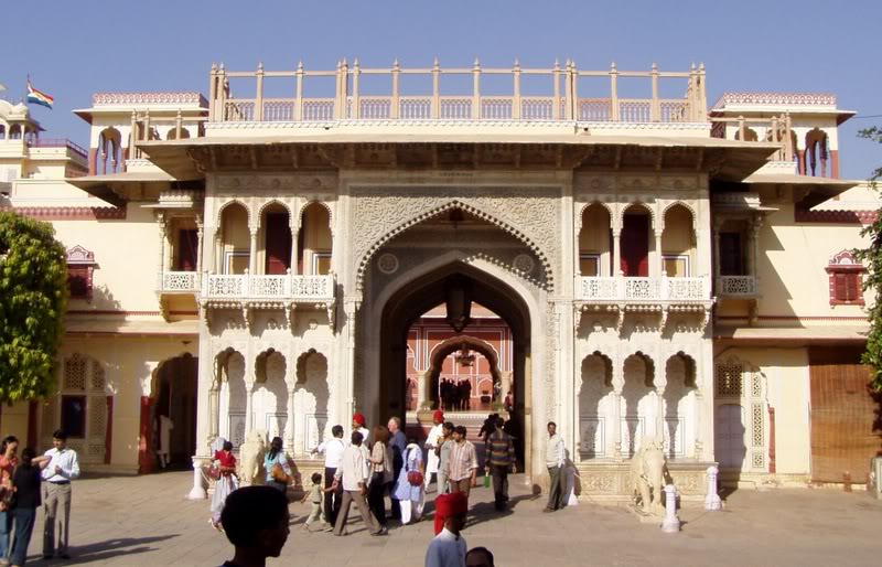 Entrance of the City Palace, Jaipur, Rajasthan, India